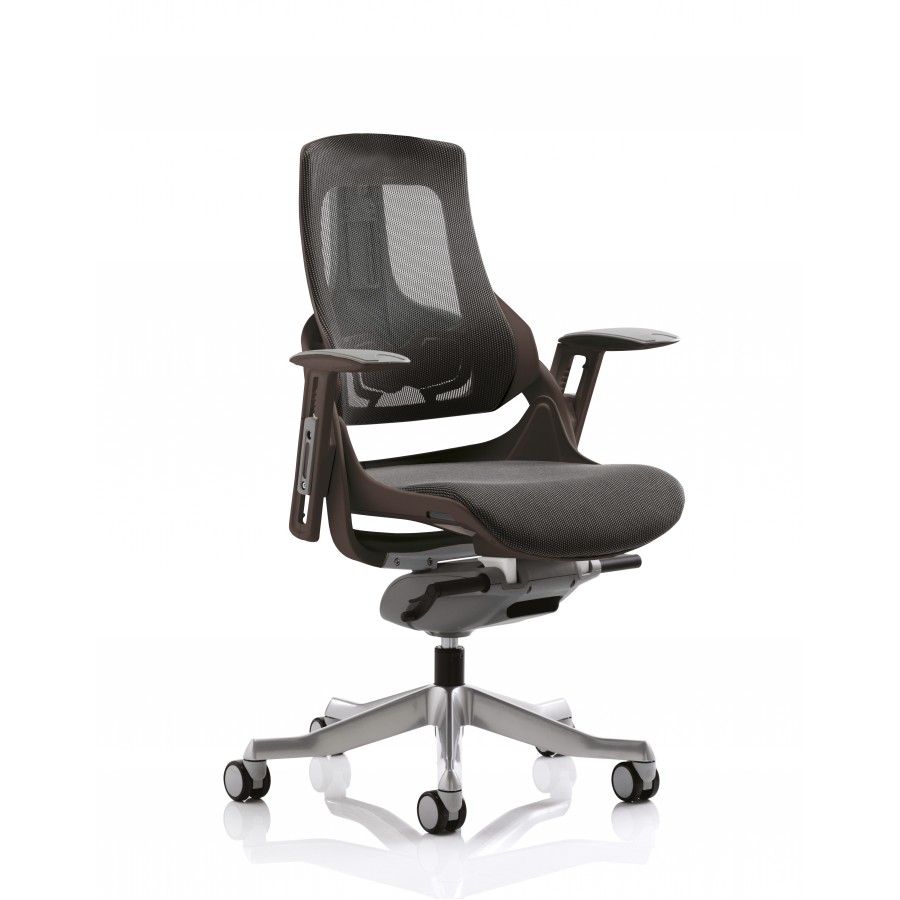 Zouch Black Frame Charcoal Mesh Ergonomic Office Chair